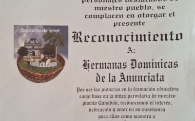 VALIOSO RECONOCIMIENTO